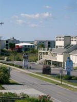 looking southwest across the street