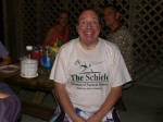 Joe at the table with Diane & George at Ruth's "55" picnic.