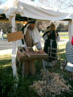 Roman soldier leaves as the carpenter and his wife look on.